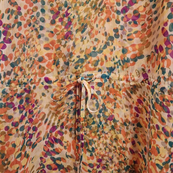 Allen B by Allen Schwartz Sheer Top Tie at Waist / Coverup M - Picture 3 of 6